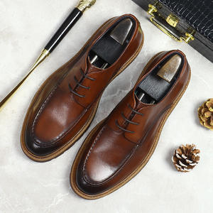 Men's British style loafers genuine leather breathable leather shoes buckle casual shoes wholesale at low prices - Product Image 6