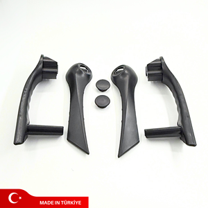 7701475315 7701475316 Nouveau jeu de poignées de porte intérieures en plastique ABS/PA Noir Avant Gauche Droit pour Megane II 2002-2012 - Product Image 1