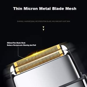 Afeitadora Eléctrica Recargable Inalámbrica para Hombre, Mini Afeitadora Eléctrica para Cara y Barba, Lavable, Metálica, para Uso en Autocaravanas - Product Image 2