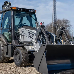 รถแบคโฮล้อเดอร์ขายพร้อมบุ้งกี๋หน้าและแขนขุดหลัง - Product Image 1