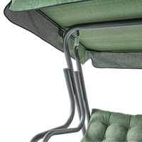 Fauteuil balançoire à 3 places en métal de haute qualité avec auvent, hamac, balançoires de plage et de patio, mobilier américain de style moderne pour cour extérieure