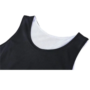 Maillots de basket-ball en mesh sublimés en gros, pas chers, 100% polyester, séchage rapide, évacuation de l'humidité, débardeurs pour hommes - Product Image 6
