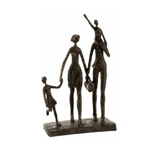 Escultura artística de aluminio fundido que simboliza la unidad, la fuerza, la forma elegante y la maestría artesanal contemporánea. - Product Image 6