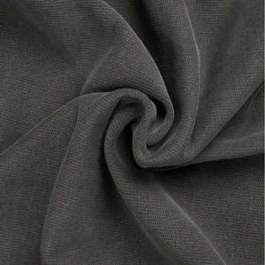 Sudadera con capucha doble de algodón 100% antracita de invierno, bordada y con cuentas, 1000 GSM, de secado rápido, estilo streetwear, hombros caídos, teñido liso. - Product Image 6