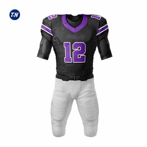 Conjunto de Uniforme de Fútbol Americano con Pantalones Cortos de Malla de Diseño Personalizado de Calidad Profesional a Precio de Fábrica, Impresión por Transferencia de Calor con Logotipo del Equipo Personalizado - Product Image 3