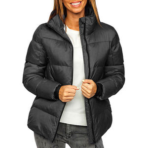 Veste bomber à bulles pour femme en polyester imperméable réversible, hauts courts, logo personnalisé - Product Image 6