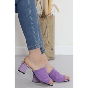 Pantofole con tacco 5 Cm viola-18199.264.