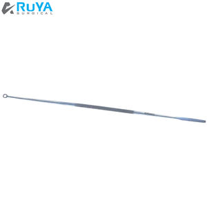 Ent Ear Probes Stainless Steel Surgical Loop Otology Buck Ear Curette Blunt Straight for <b>Otoscope</b> With Double Head CE ISO - Product Image 4
