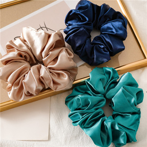Factory Custom Design Logo Printed <strong>Scrunchies</strong> Silk Satin Elastic Hair Ties Multiple Colors <strong>Scrunchies</strong> - Product Image 6
