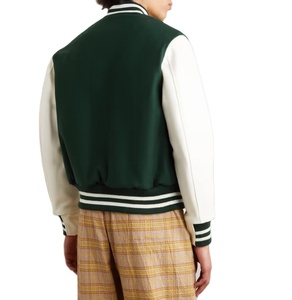 OEM personalizado invierno lana Varsity chaqueta Escuela Universidad hombres lana cuero Letterman CollegeBaseballjacket para hombres - Product Image 2