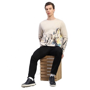 New Arrival Men's Custom Oversized Fleece Crewneck Sweatshirt Winter Casual Loose <b>Jumper</b> with Embroidery New <b>Sports</b> Sweatshirt - Product Image 1