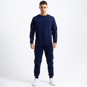 High Quality Men's Winter Lightweight <b>Windproof</b> Breathable Eco-Friendly Casual Solid Color Sports Long Sleeve Two-Piece - Product Image 1