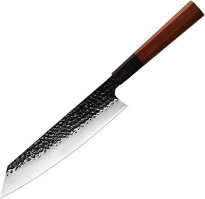 Cuchillo de Chef de Acero de Damasco con Mango de Madera, Cómodo Agarre, Apto para Lavavajillas, Alta Durabilidad para Uso Profesional - Product Image 1