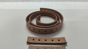 แผ่นหนังแท้เคลือบทอง 10K รูปทรงเพชร ยี่ห้อ Wholesale Conifer สำหรับงานเย็บหนัง หนังฟอกฝาด พร้อมรู - Product Image 5