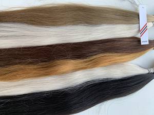 Precio al por mayor Extensiones de cabello a granel Fuerte y sin enredos Double Drown 100 gramos Colores oscuros 14 pulgadas - Product Image 2