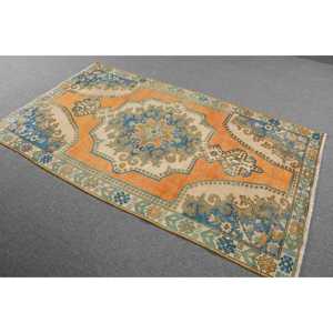 Tapis turc 4,2x7,4 pi (127x227 cm), tapis oriental vintage orange - Product Image 2