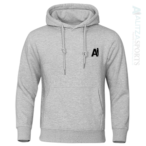 Stylish Cropped Hoodie with Prominent Brand Logo Print Embroidered and Plain Dyed for Casual <b>Outfits</b> on Winter Clearance Sale - Product Image 4