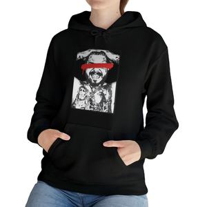 Sweats à capuche grande taille pour hommes automne et hiver 100% coton bouffant impression sweats à capuche noirs personnalisés pulls à capuche imprimés bouffants - Product Image 6