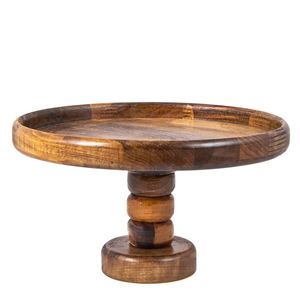 Unique handcrafted 2 <b>tier</b> wooden <b>cake</b> stand with artistic design ideal for gifting home decoration dessert presentation - Product Image 6