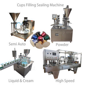 Máquina Automática Multifuncional de Alta Velocidade para Enchimento, Selagem e Embalagem de Cápsulas de Café e Bebidas para Água Pura, Iogurte e Pó - Product Image 3