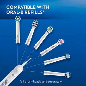 Cepillo de Dientes Eléctrico Oral-B para Adultos con Sensor de Presión, Temporizador, Cerdas de Silicona Suave, para Uso Doméstico y Hotelero, Cabezales de Cepillo Galaxy - Product Image 4