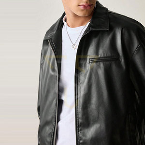 Veste d'hiver en cuir pour homme, professionnelle et résistante, personnalisable selon votre propre design, pour un usage décontracté. - Product Image 5