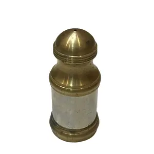 Agitadores premium de sal e pimenta com furos ajustáveis, sal e pimenta de metal elegante de cobre antigo