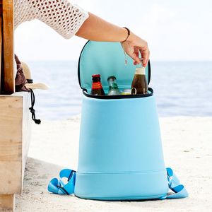 Zaino personalizzato impermeabile termico <span class=keywords><strong>in</strong></span> pelle vegana da viaggio da spiaggia per Picnic Cooler per il vino sacchetti Cooler - Product Image 5