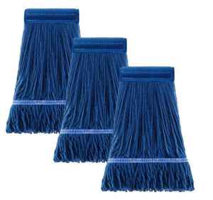 Tête de vadrouille de remplacement en coton bleu Chiffon de nettoyage industriel - Product Image 5