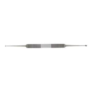 Curette manuelle double extrémité de haute qualité, 180 mm de long, droite, en acier inoxydable chirurgical, réutilisable, certifiée CE, instrument ORL - Product Image 2