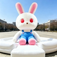 Modèle de castor gonflable en peluche personnalisé, personnage de dessin animé, ornement animal, plus de 3,6 m, durable, imperméable, pour festival