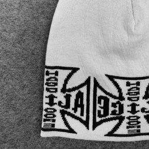 Gorro tejido de calle | Gorra de hip hop jacquard | gótico invierno cálido unisex - Product Image 5