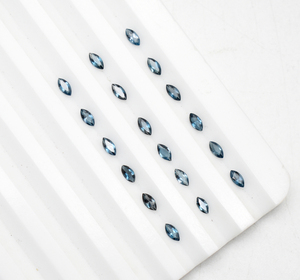 AAA Grade 4.5X2.5mm Naturel Londres Bleu Topaze Facettes Marquise Forme Pierres Précieuses Lâches pour la Fabrication de Bijoux Calibré 6.20 Cts - Product Image 2