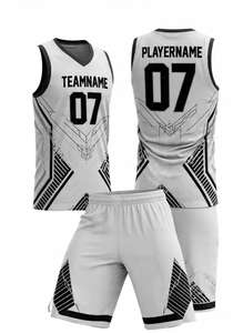 ชุดบาสเก็ตบอลสีดำแบบกลับด้านได้ ผลิตจากผ้าตาข่ายระบายอากาศ พร้อมพิมพ์ชื่อและหมายเลขตามสั่ง สำหรับผู้ชาย ราคาขายส่ง - Product Image 6