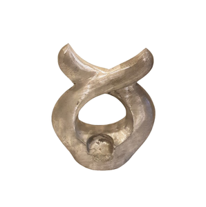 Nouvel arrivage d'urne de crémation d'art de flamme éternelle d'infini en fonte d'aluminium urnes de sculpture modernes de crémation pour des cendres humaines - Product Image 3