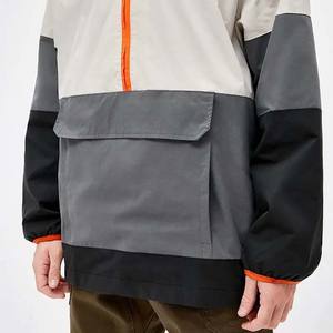 OEM couleur personnalisée coupe-vent mode Streetwear fermeture éclair nylon coupe-vent surdimensionné vente en gros vestes imperméables à capuche toutes tailles - Product Image 5