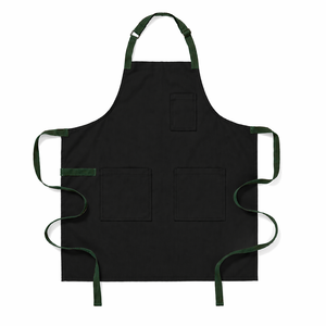 High Quality Sleeveless Bib <b>Kitchen</b> <b>Apron</b> Long Canvas Water Resistant Embroidered Washable Chef's Clothing for Men Women - Product Image 4