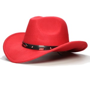 Chapeau western de cow-boy en laine à large bord, motif géométrique, unisexe, pour enfant, taille 61cm/57cm/54cm - Product Image 5