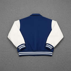 100% Wool Custom Embroidered Varsity <b>Jacket</b> for Men - Product Image 5