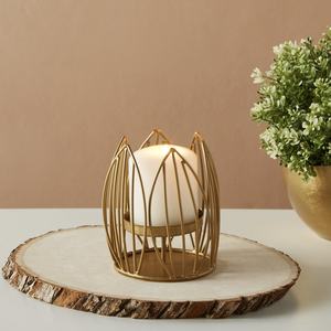 Ramadan Decorative Gold Metal Wired <b>Candle</b> Stand for Home Decor for Tea Light <b>Candle</b> Pillar Display during Christmas Ramadan - Product Image 6