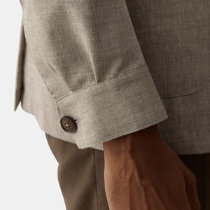<span class=keywords><strong>Blazer</strong></span> da <span class=keywords><strong>Uomo</strong></span> <span class=keywords><strong>di</strong></span> Design Premium, Mezza Tela, Misto <span class=keywords><strong>Lino</strong></span> e Lana, Vestibilità Slim, Monopetto, Revers a Notch, per Ufficio e Uso Quotidiano - Product Image 6