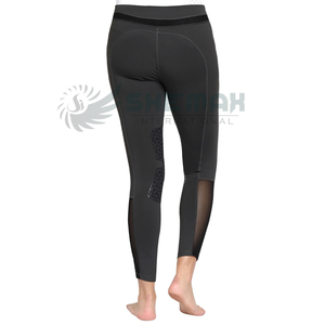 Leggings d'équitation pour femmes tissu respirant évacuant l'humidité soutien taille haute coupe confortable avec poignée de siège à vendre - Product Image 3