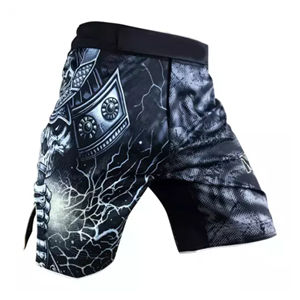 Pantalones cortos de MMA para hombre profesional Impresión de logotipo personalizado Longitud corta Gimnasio Lucha y artes marciales Desgaste - Product Image 1