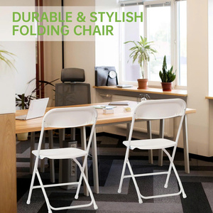 Mesas y sillas de jardín plegables de plástico baratas al por mayor, muebles de exterior desechables - Product Image 2