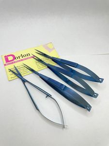 Ciseaux à ressort à sourcils Plasma bleu étiquette personnalisée lame droite en acier inoxydable durable coupe de cheveux ciseaux à ressort à sourcils - Product Image 2