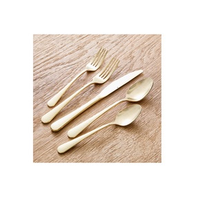 Nouvel Arrivage Couverts Miroir Or Brillant Couverts En Acier Inoxydable Du Fabricant Indien de Couverts Star Craft INDE Meilleur Produit - Product Image 1