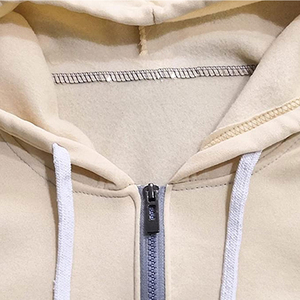 Nouveauté : Sweat à capuche zippé 100 % coton pour homme, motif uni, sérigraphie entièrement personnalisable, style décontracté pour un confort hivernal - Product Image 4