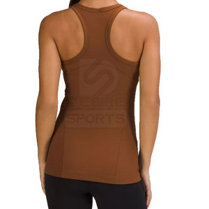 Débardeur Femme Couleur Unie de Qualité Supérieure, Respirant à l'Avant, Séchage Rapide, Écologique, Vêtement de Sport Actif, Vente Directe Usine - Product Image 4