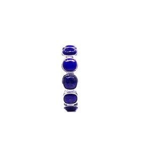 Desgaste de la boda Plata de Ley 925 Joyería plateada Lapise Lazulli Gemstone Mujeres Use Anillo - Product Image 4
