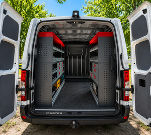 Système d'organisation et d'étagères pour fourgonnettes utilitaires, équipement de stockage robuste pour véhicules utilitaires, étagères modulaires pour fourgonnettes - Product Image 1